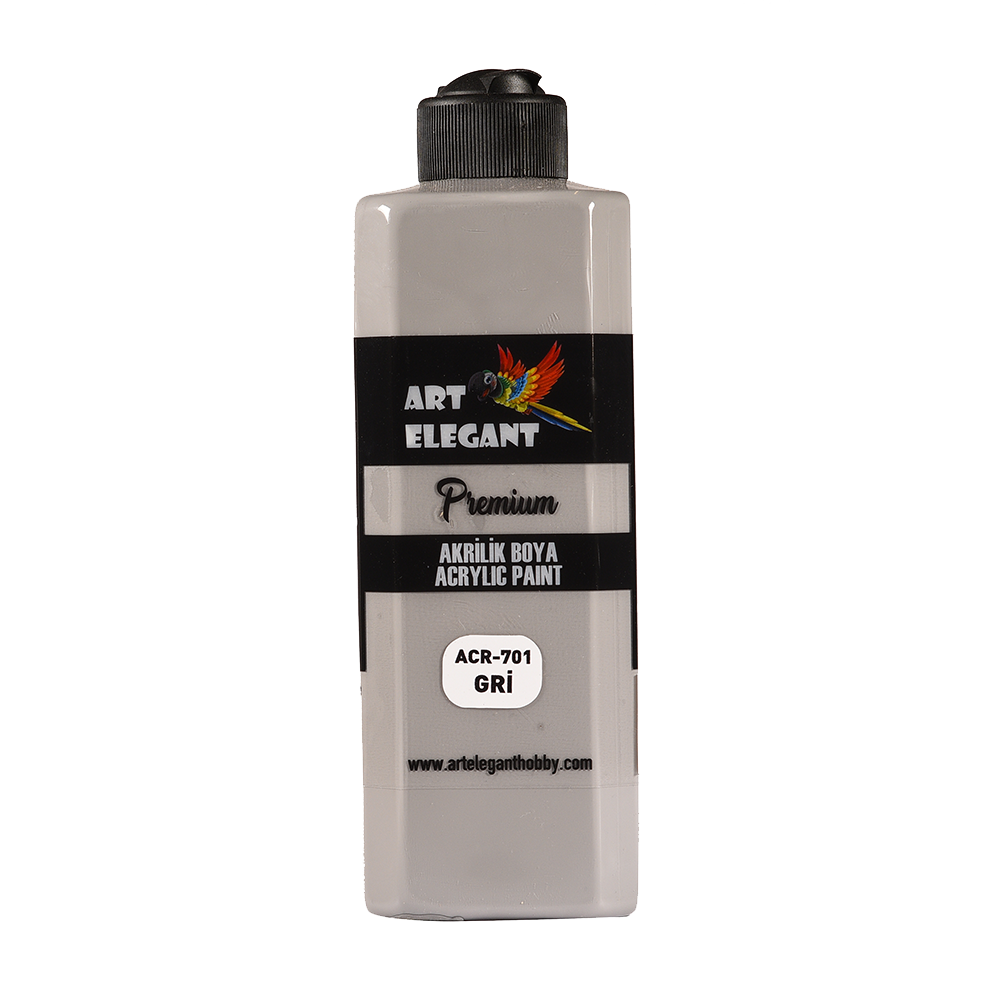Art Elegant Akrilik Boya 400 Ml Gri