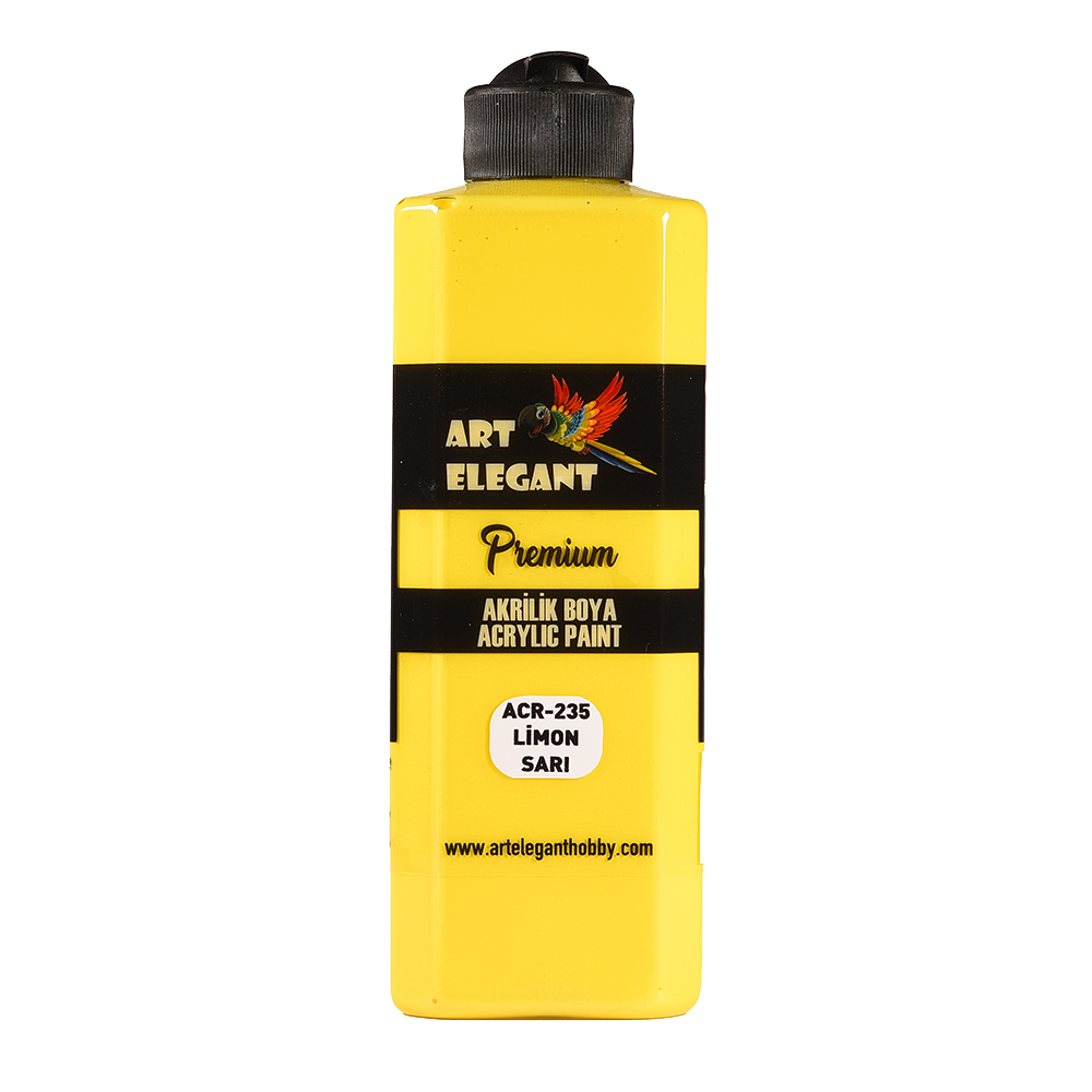 Art Elegant Akrilik Boya 400 Ml Limon Sarı