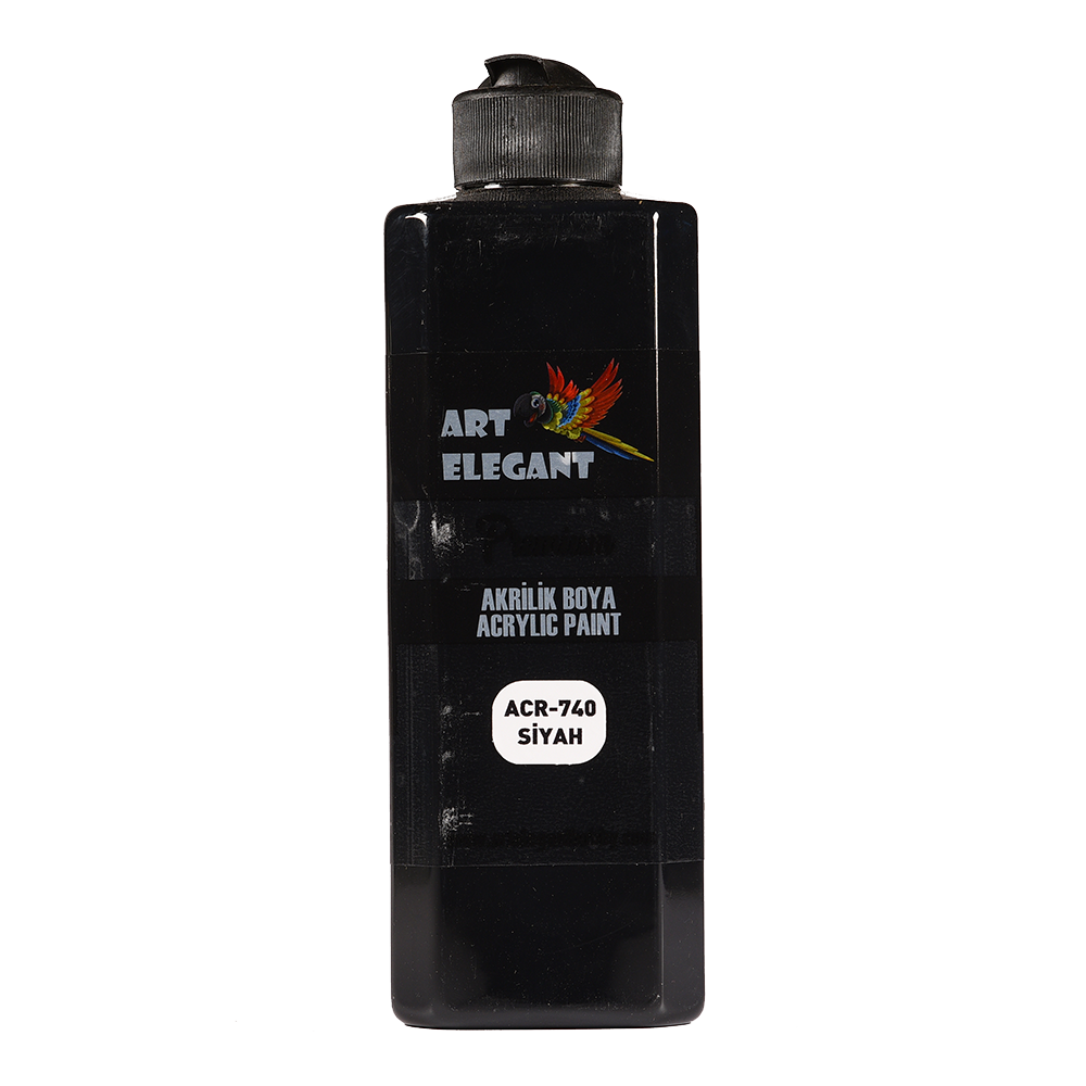 Art Elegant Akrilik Boya 400 Ml Siyah