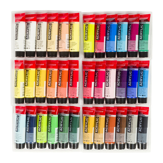 Amsterdam Standard Series acrylic paint general selection set | 36 x 20 ml