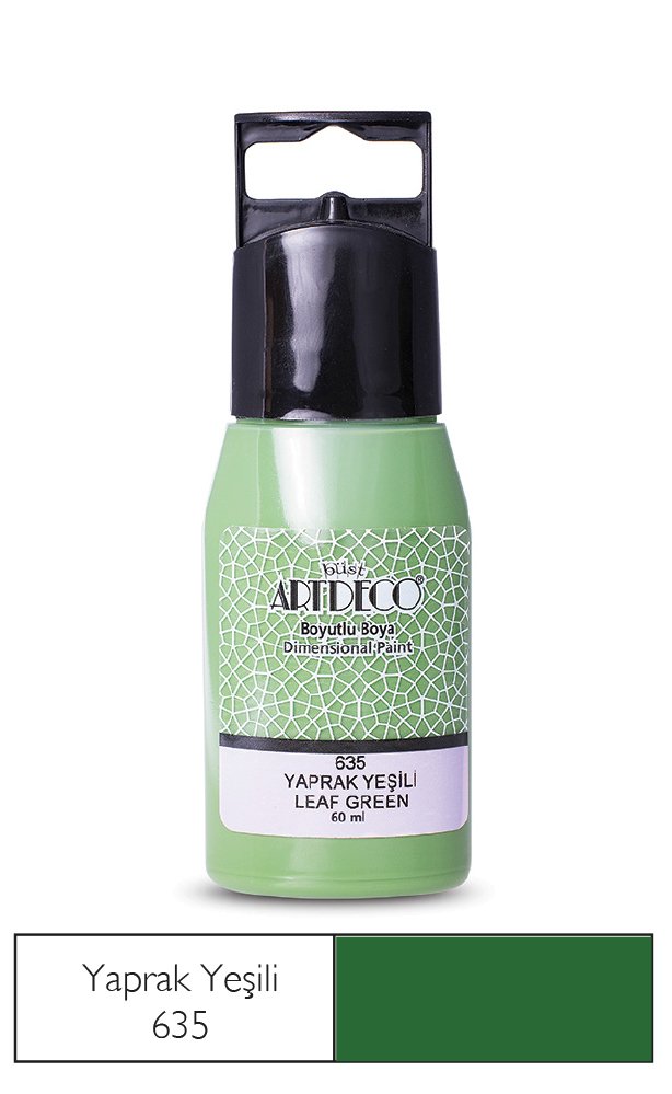 Artdeco Boyutlu Boya 60ml Yaprak Yeşili 635 Artdeco Boyutlu Boya 60ml Yaprak Yeşili 635