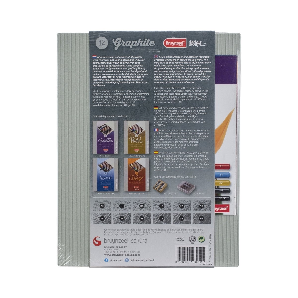 Bruynzeel Design Graphite box | 12 pieces