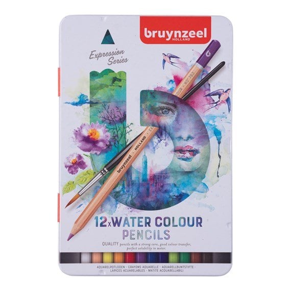 Bruynzeel Expression watercolour pencil tin | 12 colours Bruynzeel Expression watercolour pencil tin | 12 colours