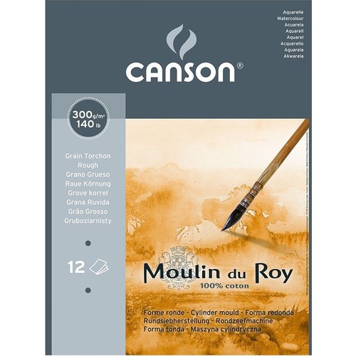 Canson Moulin Du Roy 300gr 24x32 12 Syf. Gt
