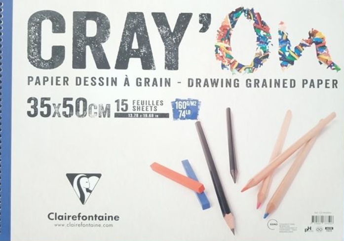 clairefontaine resim defteri cray on 35x50 160gr 15 yaprak