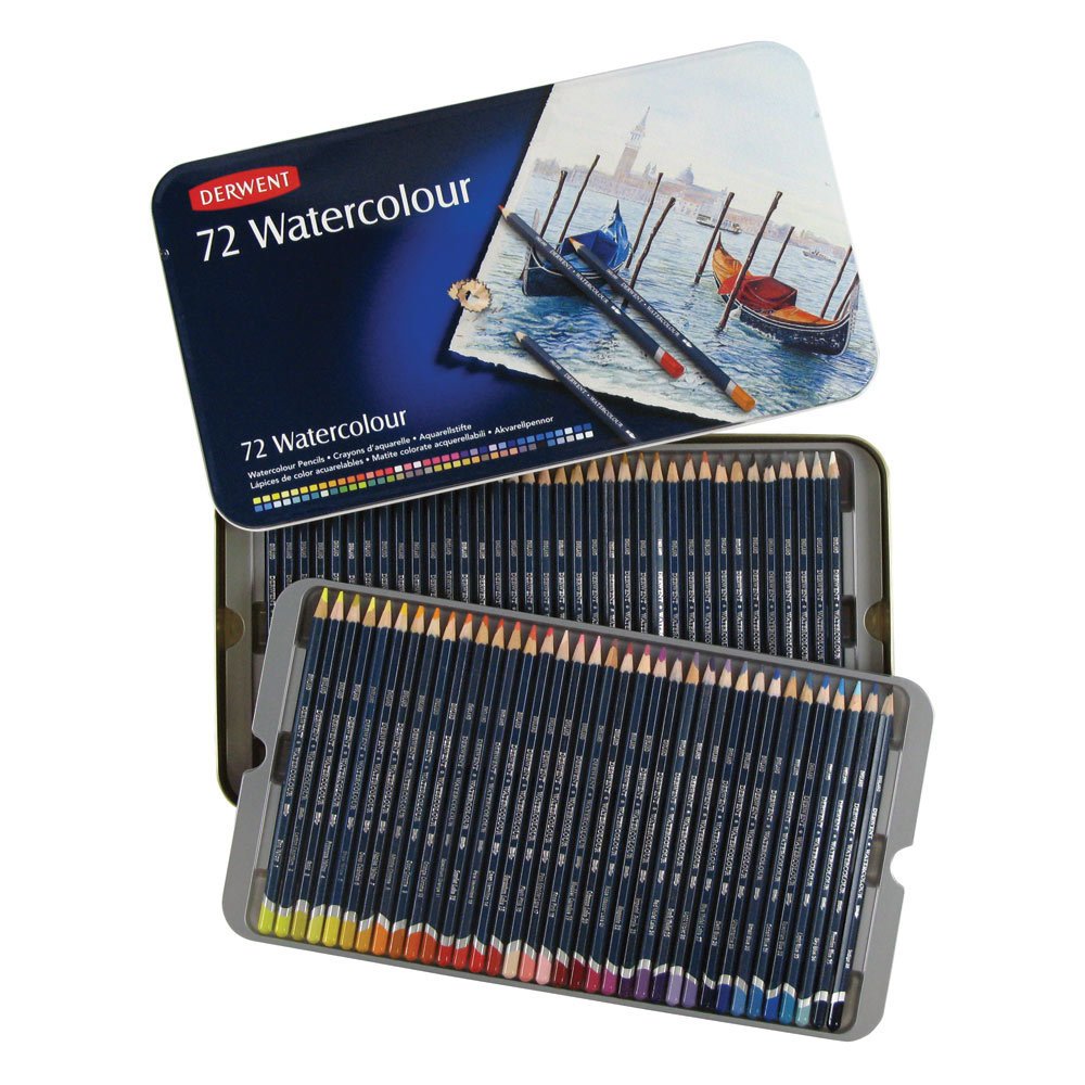 Derwent Watercolour 72'li Teneke Kutu