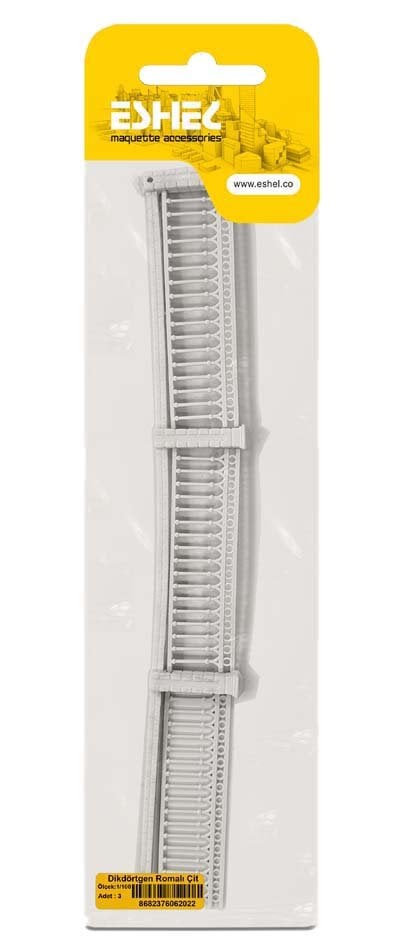 Eshel Maket Dikdörtgen Romalı Çit 1/100 3lü
