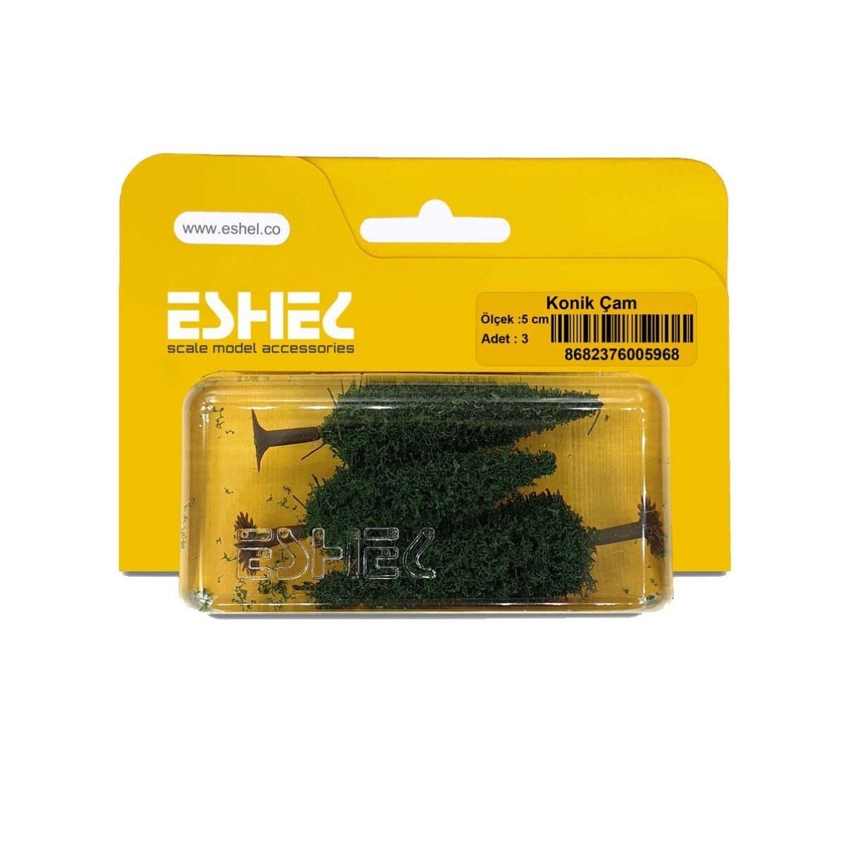 Eshel Maket Konik Çamı 5cm 3lü
