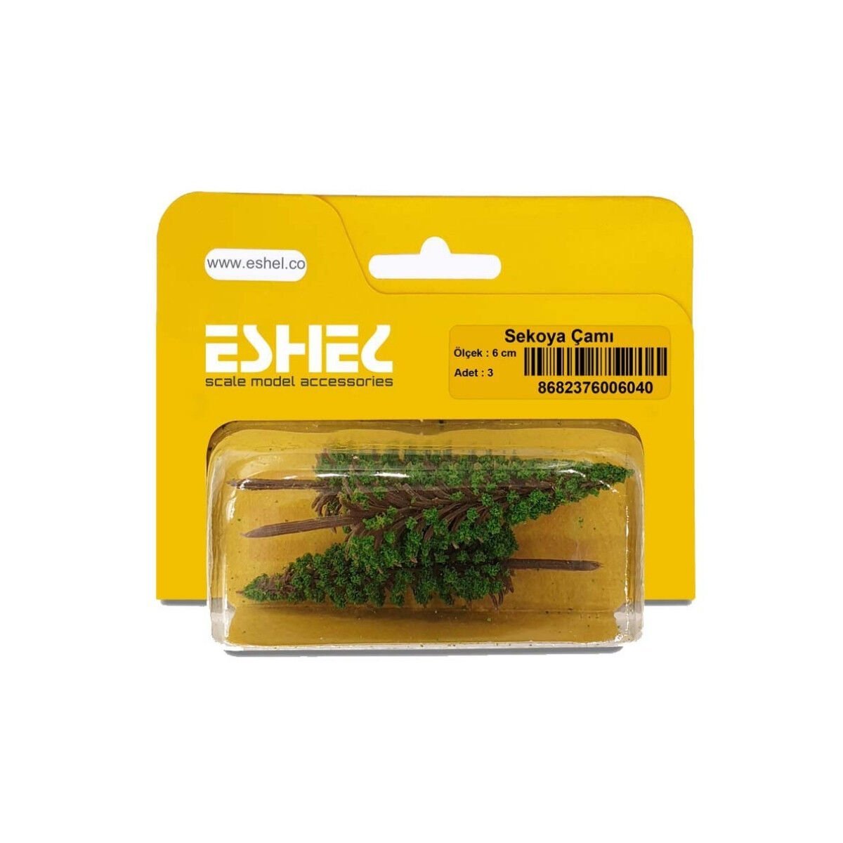 Eshel Maket Sekoya Çamı 6cm 3lü
