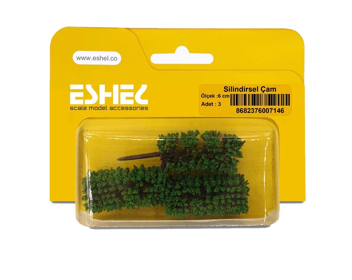 Eshel Maket Slilindirsel Çam 6cm 3lü
