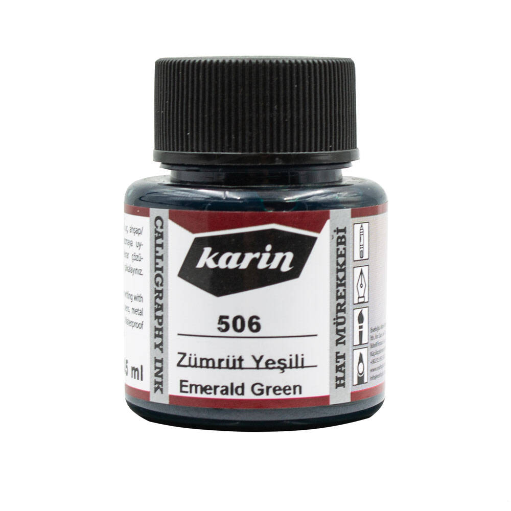 Karin Hat Mürekkebi 506 Zümrüt Yeşili 45 ml