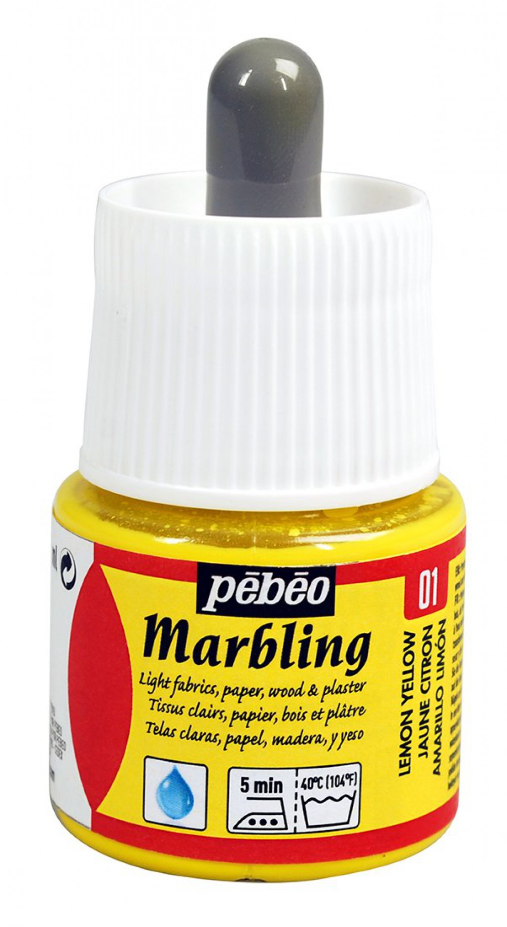 Marblıng Ebru Boy.45 Ml Şişe Lemon Yellow