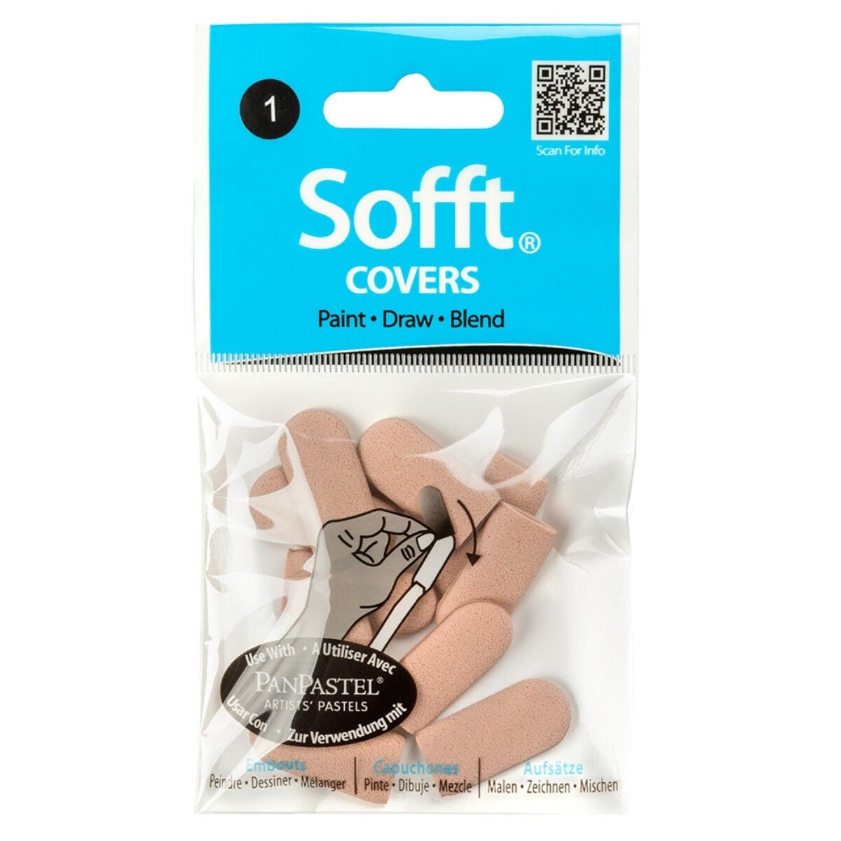 PAN PASTEL 10 - COVERS (NO.1 ROUND) SET