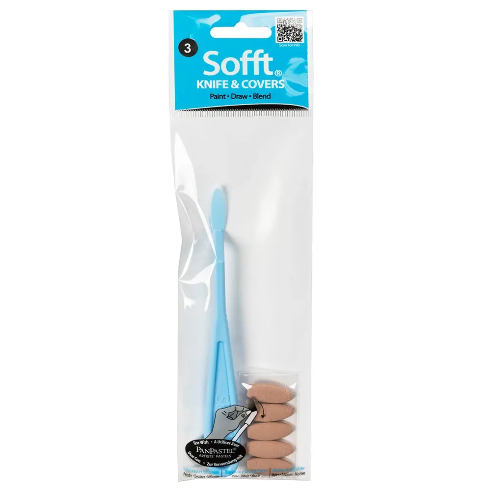 PAN PASTEL KNIFE 5 COV. (NO. 3 OVAL) SET