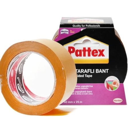 Pattex---çift Taraflı Bant Şeffaf 38mm X 25m