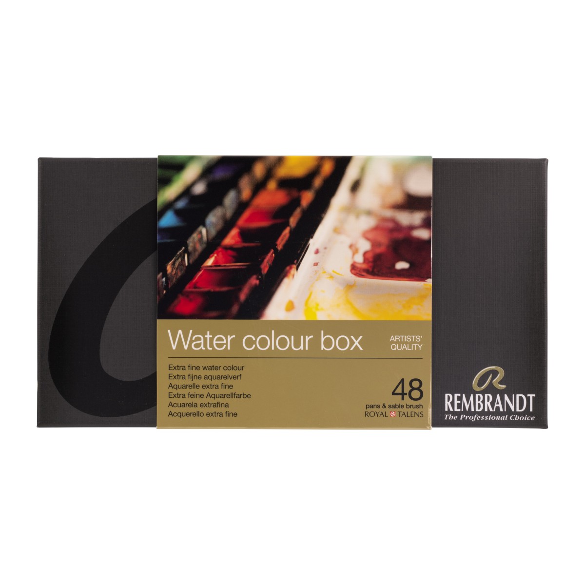 Rembrandt Watercolour metal tin set | 48 pans + brush Rembrandt Watercolour metal tin set | 48 pans + brush