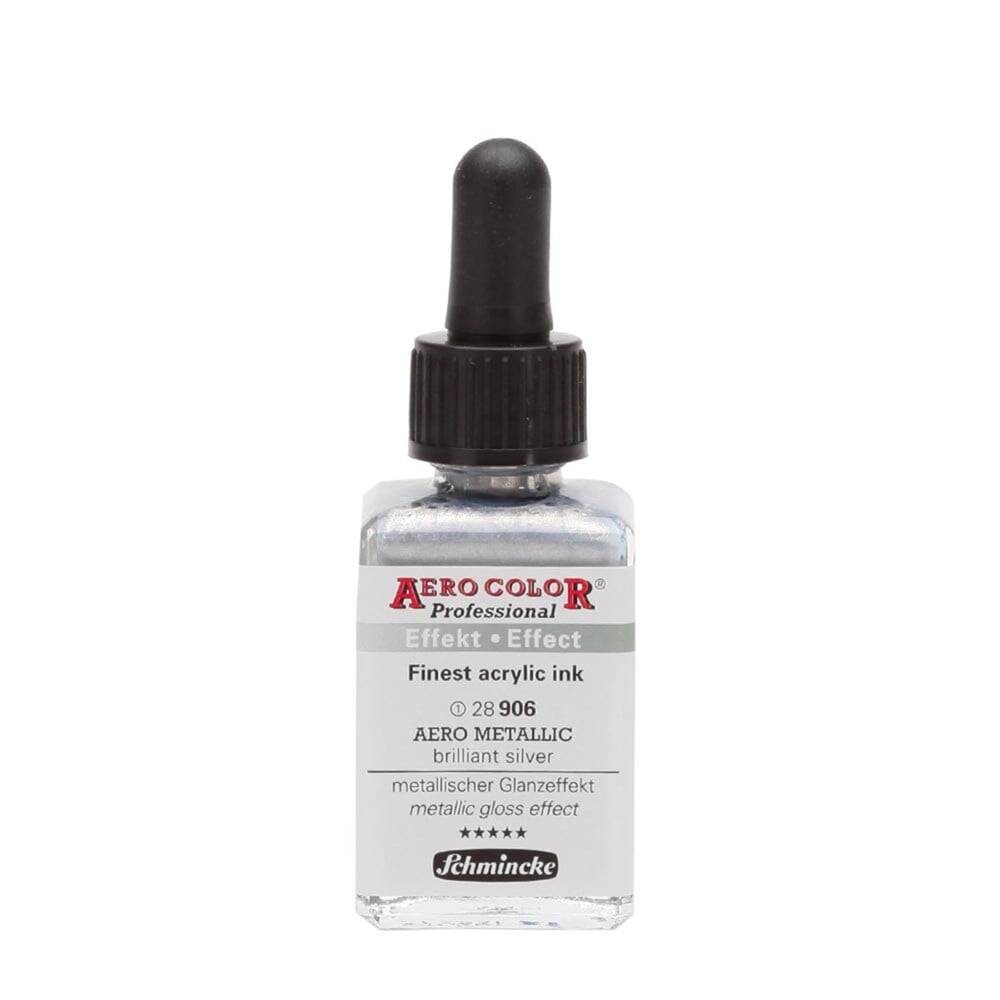 Schmincke Aero Color Akrilik Mürekkep 28 ml 906 Aero Metallic Brill.Silver Schmincke Aero Color Akrilik Mürekkep 28 ml 906 Aero Metallic Brill.Silver