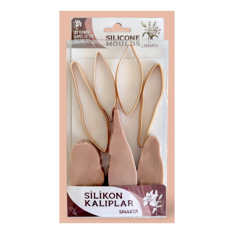 Smarta Silikon Kalıp - Lily Flower & Leave/ Zambak & Yaprak