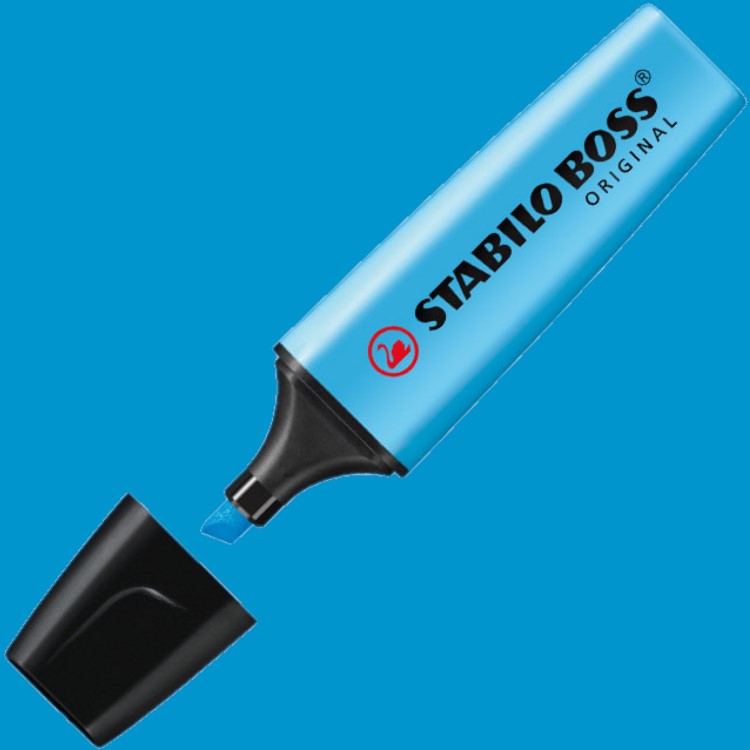 stabilo boss mavi fosforlu kalem 70 31