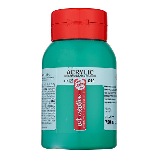 Talens Art Creation Akrilik Boya 750 ml Permanent Green Deep 619