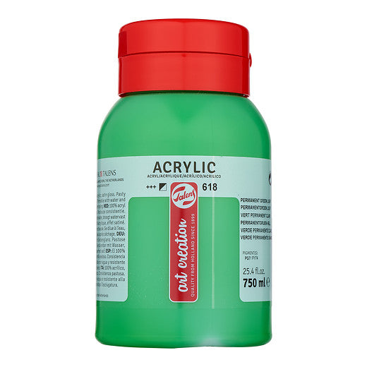 Talens Art Creation Akrilik Boya 750 ml Permanent Green Light 618