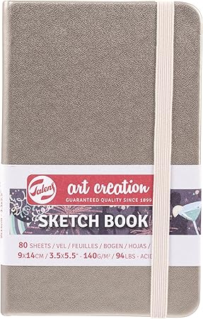 Talens Art Creation Sketchbook Pink Champagne | 9 x 14 cm, 140 g, 80 sheets Talens Art Creation Sketchbook Pink Champagne | 9 x 14 cm, 140 g, 80 sheets