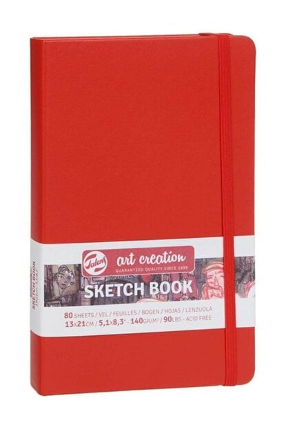 Talens Art Creation Sketchbook Red | 13 x 21 cm, 140 g, 80 sheets Talens Art Creation Sketchbook Red | 13 x 21 cm, 140 g, 80 sheets