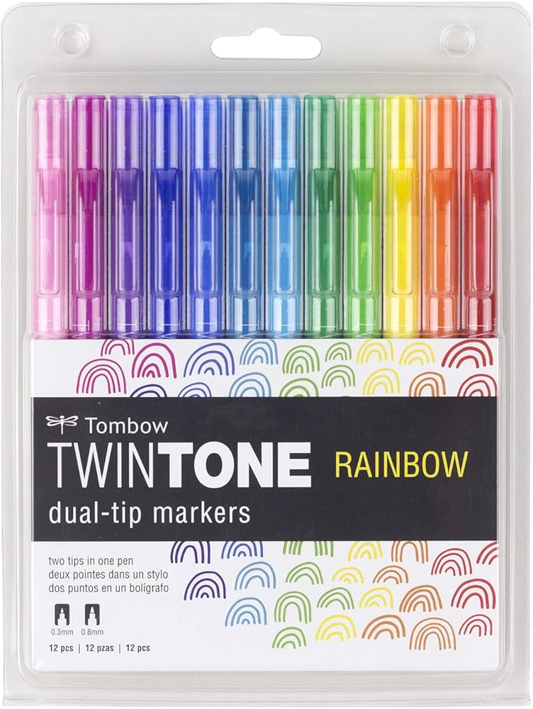 Tombow TWIN TONE Dual-Tip G.Kalemi Seti Rainbow Tonlar 12 Renk Tombow TWIN TONE Dual-Tip G.Kalemi Seti Rainbow Tonlar 12 Renk