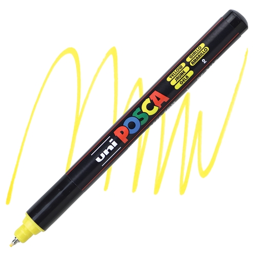 Uni Posca 1mr 0.7 Su Bazlı Poster Markörü Sarı