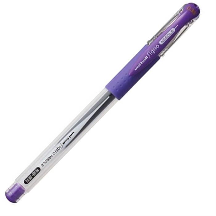 uniball signo needle 0 38 igne uclu jel kalem mor