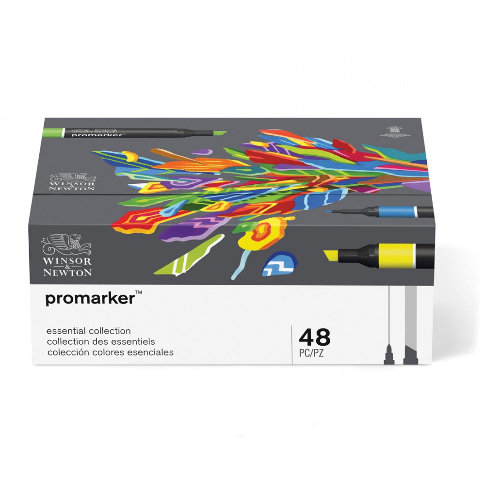Winsor & Newton Promarker Grafik Kalem Essential Collection 48 Li Set