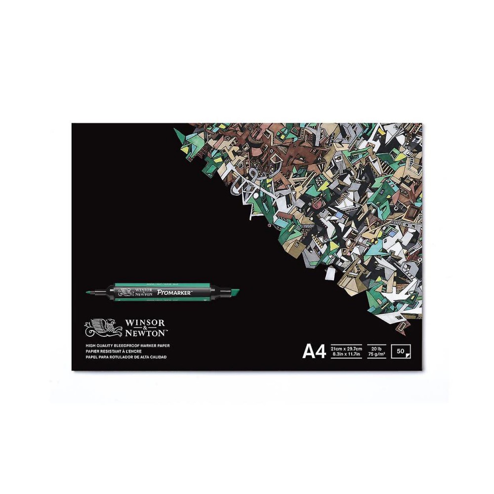 Winsor&newton Bleedproof Marker Paper Pad 75g 50 Yaprak A4 Winsor&newton Bleedproof Marker Paper Pad 75g 50 Yaprak A4