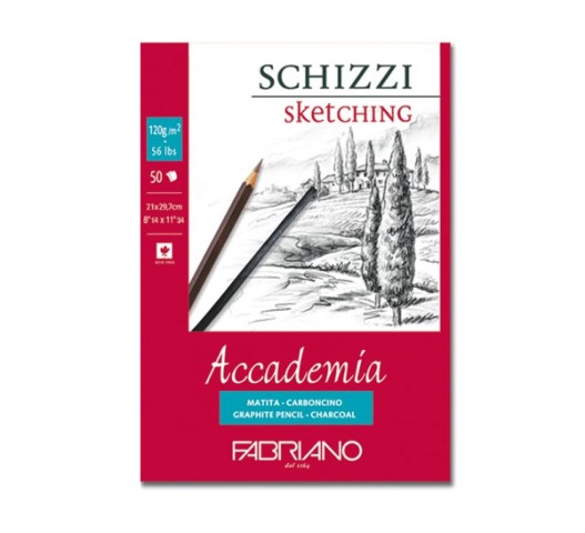 ACCADEMIA A5 - 120 GR - DOĞAL GRENLİ - (Grana naturale) - ÜSTTEN SPİRALLİ BLOK / 50 YP.