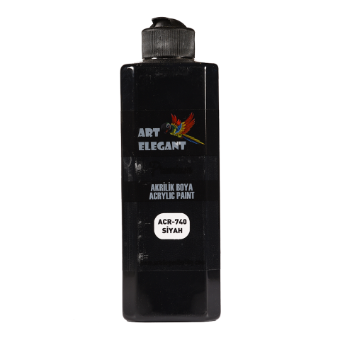 Art Elegant Akrilik Boya 400 Ml Siyah