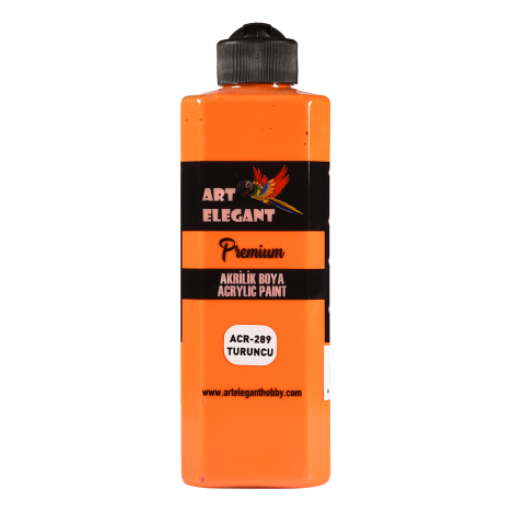 Art Elegant Akrilik Boya 400 Ml Turuncu