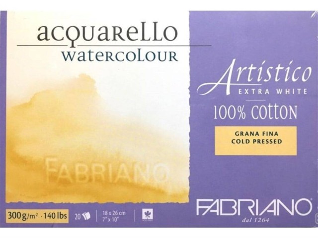 ARTISTICO EXTRA WHITE 18 X 26 CM - 300 GR - İNCE GRENLİ (Grana Fina) CP - BLOK