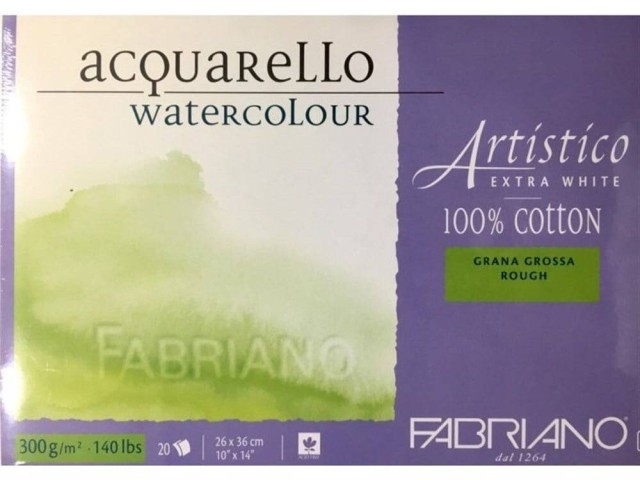 ARTISTICO EXTRA WHITE 26 X 36 CM - 300 GR - KABA GRENLİ (Grana Grossa) ROUGH - BLOK