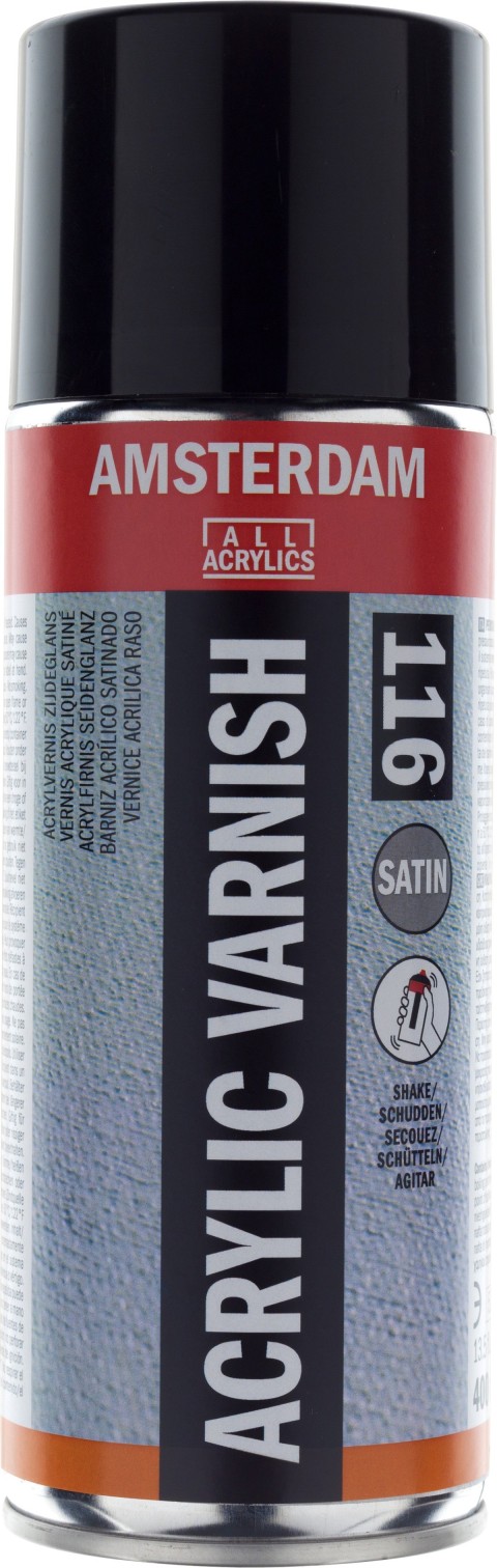 Amsterdam Acrylic varnish 116 satin spray can 400 ml