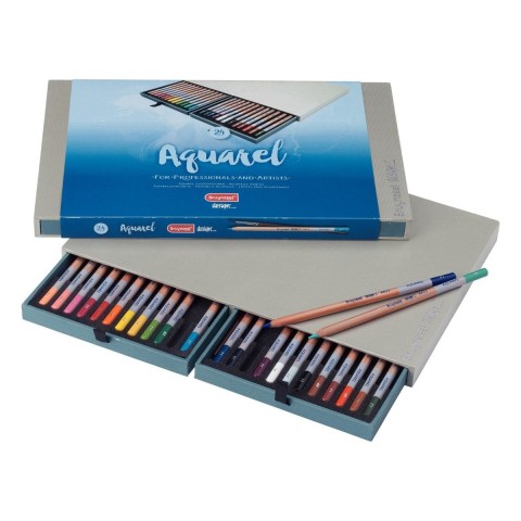 Bruynzeel Design watercolour pencil box | 24 colours