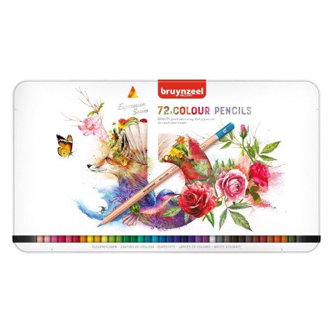 Bruynzeel Expression colour pencil tin | 72 colours