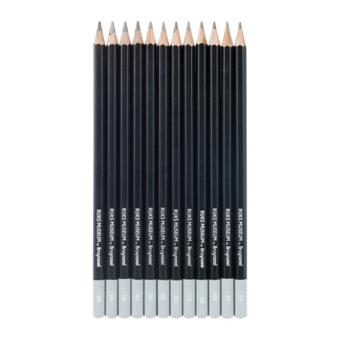 Bruynzeel Graphite pencil tin Rijksmuseum - Rembrandt van Rijn | 12 pieces