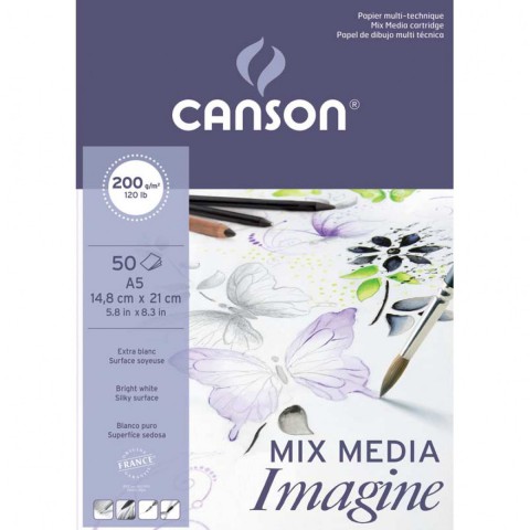 Canson Mix Media İmagine - A5 - 200gr - 50yp