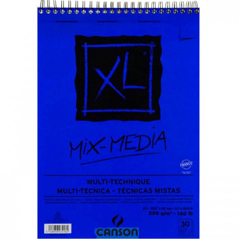 Canson XL Mix Media Spiralli Blok 300 gr. A3 30 Sayfa