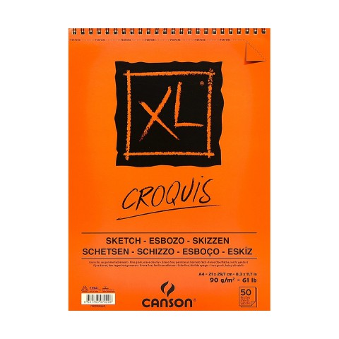 Canson Xl Croquis Spiralli Eskiz Defteri A4 90gr 50 Yaprak