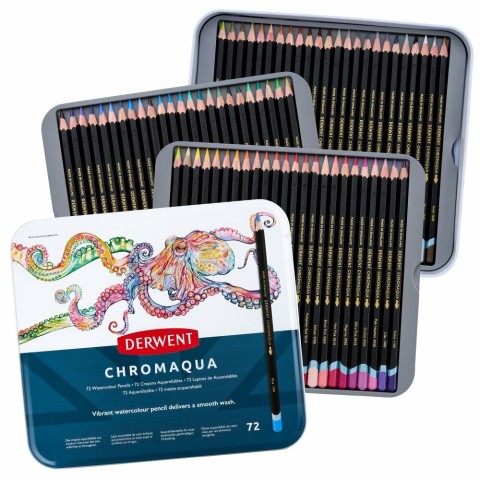 Derwent Chromaqua Sulu Boya Kalemi – Aquarell 72 Renk