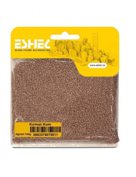 Eshel Maket Kırmızı Kum 100gr
