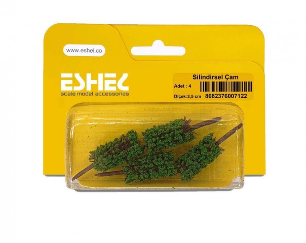 Eshel Maket Slilindirsel Çam 3,5cm 4lü
