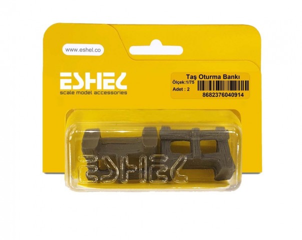 Eshel Maket Taş Oturma Bankı 1/75 2li
