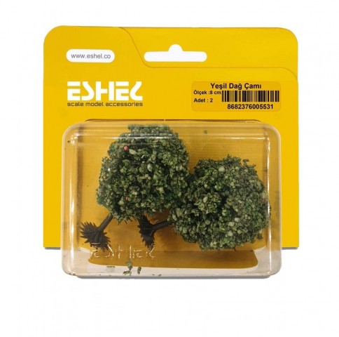 Eshel Maket Yeşil Dağ Çamı 8cm 2li

