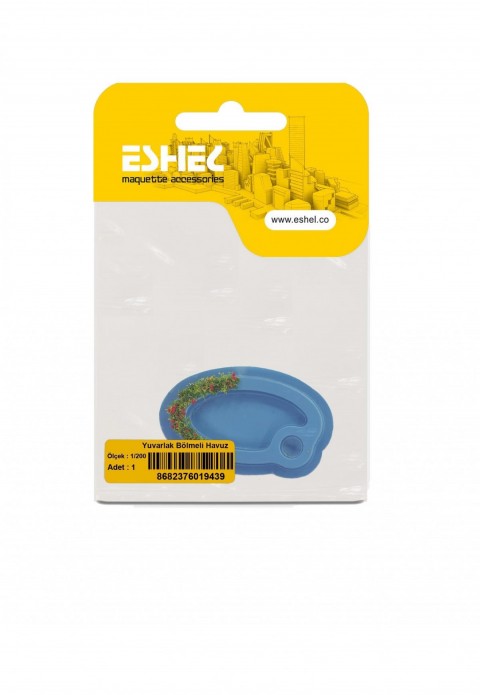 Eshel Maket Yuvarlak Bölmeli Havuz 1/200
